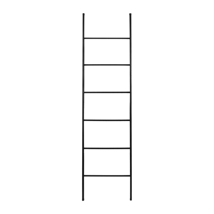 QUVIO Decoratie ladder - Zwart - Metaal