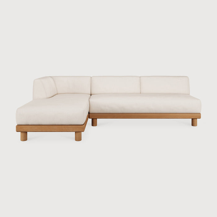 Ethnicraft Modulaire Loungebank Monocle Hoek Links, Teakhout