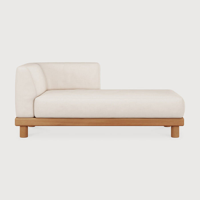 Ethnicraft Modulaire Loungebank Monocle Lounge met Arm Links, Teakhout