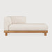 Ethnicraft Modulaire Loungebank Monocle Lounge met Arm Links, Teakhout