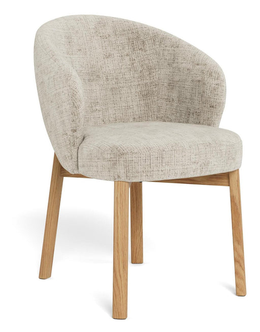 Bendt Eetkamerstoel Zenas - Beige / Naturel eiken - ThatLyfeStyle
