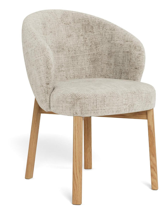 Bendt Eetkamerstoel Zenas - Beige / Naturel eiken