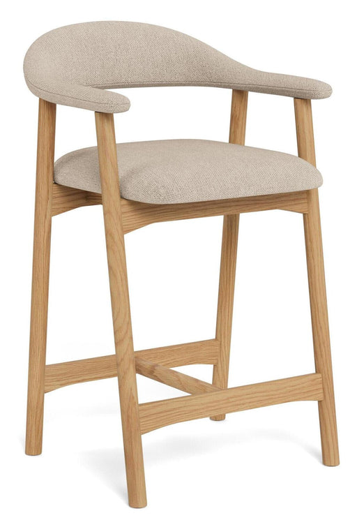 Bendt Barstoel Gerado Chenille (zithoogte 64cm) - Zand - ThatLyfeStyle