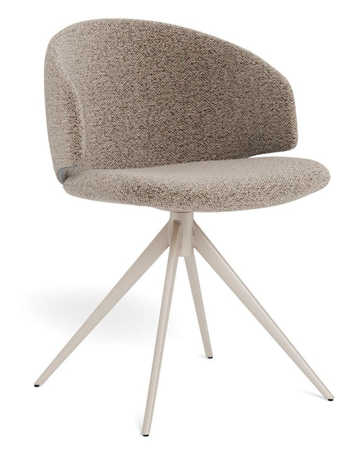 Bendt Draaibare Eetkamerstoel Layla Bouclé - Beige - ThatLyfeStyle