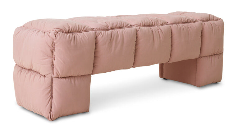 HKliving Bankje Puffy 140cm - Blush