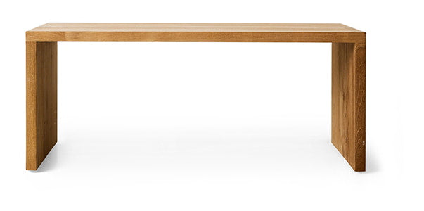 HKliving Bankje Wooden Teakhout, 98cm - Naturel