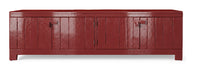 HKliving TV-meubel Raw Grenen, 160cm - Burgundy Gloss