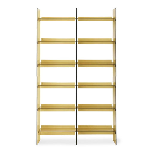 HKliving Boekenkast Acrylic 240 x 136cm - Olijfgroen