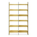 HKliving Boekenkast Acrylic 240 x 136cm - Olijfgroen