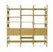 HKliving Wandkast Raw Grenen, 214 x 221cm - Mosterdgeel
