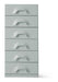 HKliving Ladekast Chest Met 6 lades - Overcast