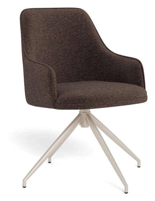 Bendt Draaibare Eetkamerstoel Broc Chenille - Bruin - ThatLyfeStyle
