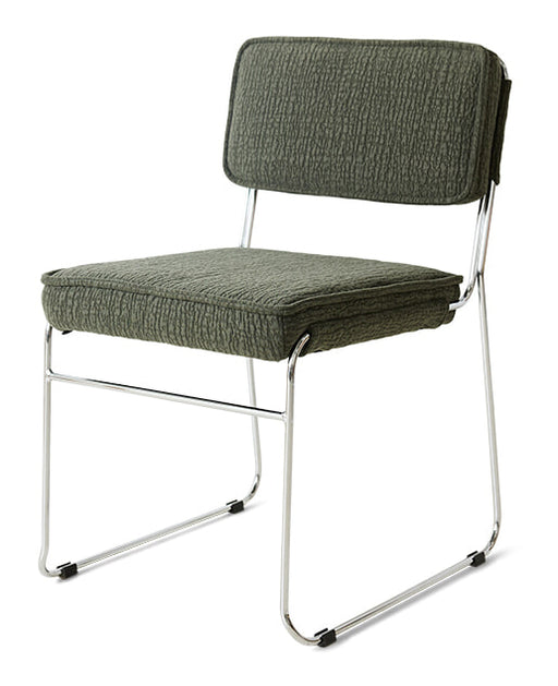 HKliving Eetkamerstoel Endless Edge-stof - Wild Olive