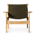 HKliving Fauteuil Explorer Teakhout en canvas - Legergroen