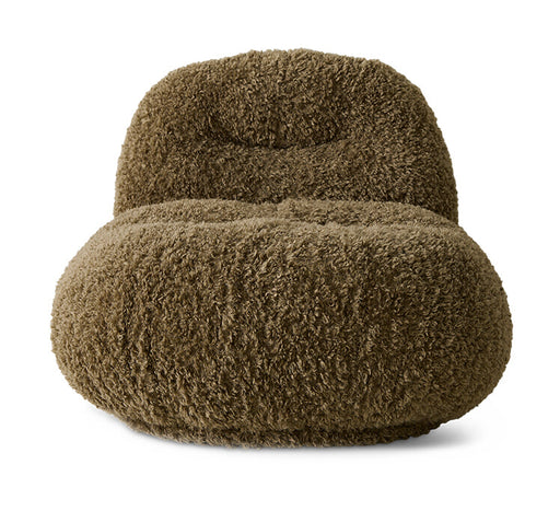 HKliving Fauteuil Meloa Poodle - Khaki