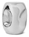 HKliving Bijzettafel Currents Keramiek, Ø36cm - Chroom - Rond