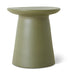 HKliving Bijzettafel Earthenware Keramiek, Ø40cm - Legergroen - Rond
