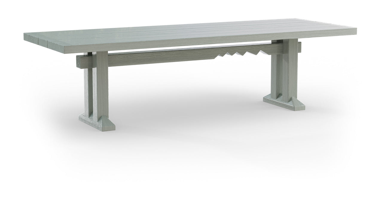 HKliving Eettafel Forma Sungkai hout, 280 x 100cm - Smoke High Gloss