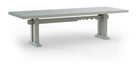 HKliving Eettafel Forma Sungkai hout, 280 x 100cm - Smoke High Gloss
