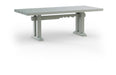 HKliving Eettafel Forma Sungkai hout, 220 x 90cm - Smoke High Gloss