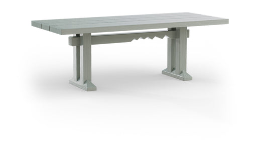 HKliving Eettafel Forma Sungkai hout, 220 x 90cm - Smoke High Gloss