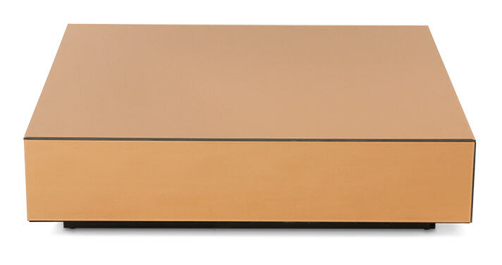 HKliving Salontafel Mirror Glas, 80 x 55cm - Smokey Brown