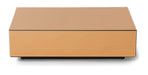 HKliving Salontafel Mirror Glas, 90 x 90cm - Smokey Brown - Vierkant