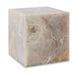 HKliving Bijzettafel Onyx Marmer, 35 x 35cm - Roze - Vierkant