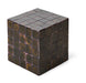 HKliving Bijzettafel Tiled Keramiek, 38 x 38cm - Olijfgroen - Vierkant