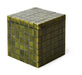 HKliving Bijzettafel Tiled Keramiek, 38 x 38cm - Mosgroen - Vierkant