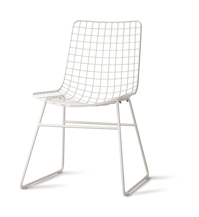 HKliving Eetkamerstoel Wire Metaal - Wit
