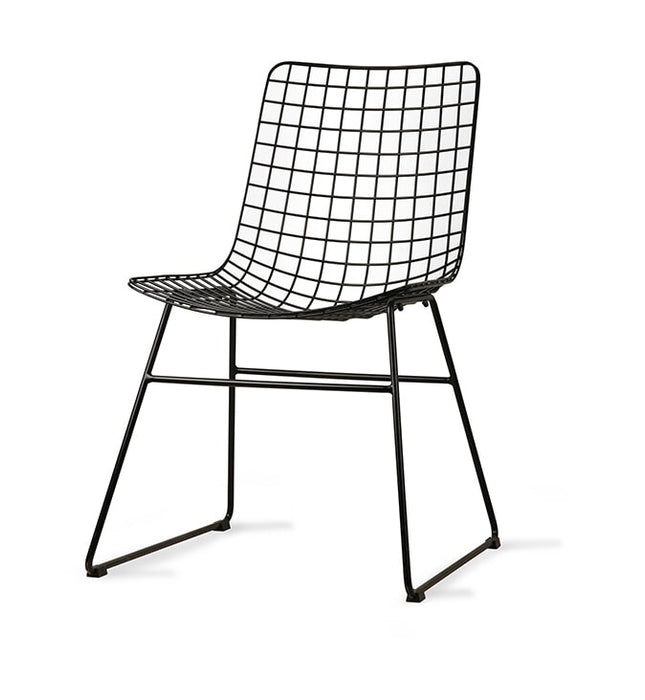 HKliving Eetkamerstoel Metal Metaal - Zwart