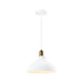 QUVIO Hanglamp industrieel - Aluminium - D 30 cm - Wit