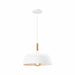QUVIO Hanglamp Scandinavisch - Afgeronde hoeken - D 32 cm - Wit