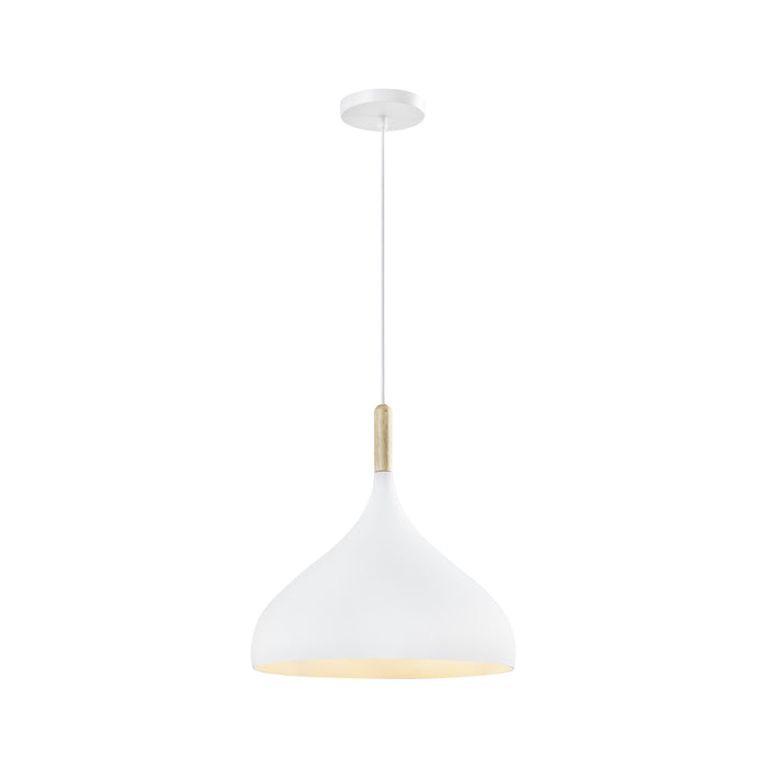 QUVIO Hanglamp Scandinavisch - Bolvormig - D 33 cm - Wit