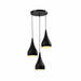 QUVIO Hanglamp retro - 3 lichtspunt - Druppelvormen - 16 x 27 cm (dxh) per kap
