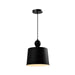 QUVIO Hanglamp retro - Vintage design - D 25 cm - Zwart