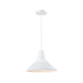 QUVIO Hanglamp retro - Simplistisch design - D 28 cm - Wit