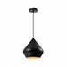 QUVIO Hanglamp modern - Koepellamp - D 25 cm - Zwart