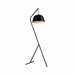 QUVIO Vloerlamp retro - Vintage design - 44 x 35 x 130 cm - Zwart