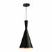 QUVIO Hanglamp modern - Kegel met koperen binnenkant - Diameter 18,5 cm