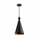QUVIO Hanglamp modern - Kegel metaal met knop - Diameter 20 cm