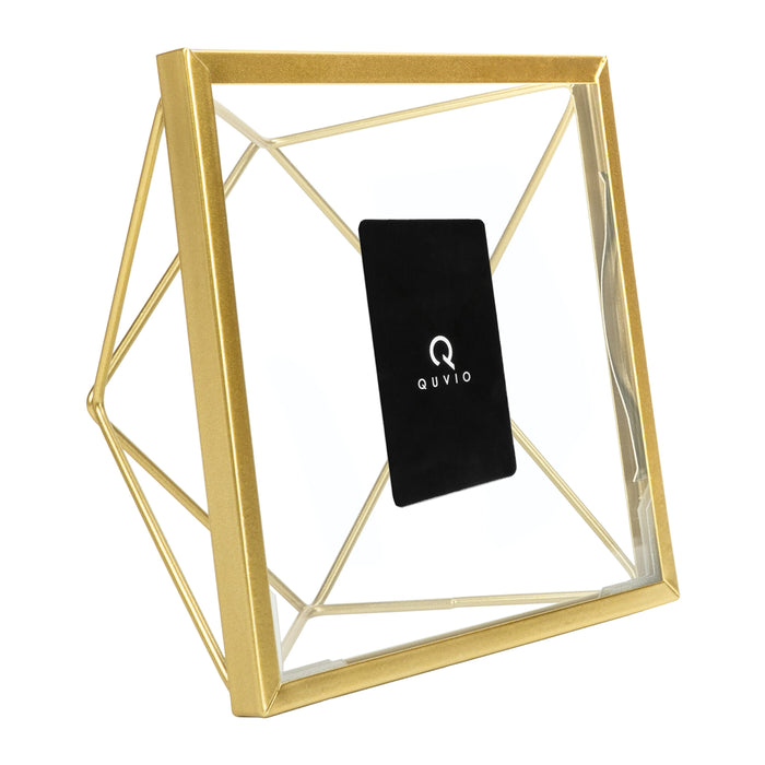 QUVIO Fotolijst - Hexagon - Goud - 6,5 x 15 x 15 cm