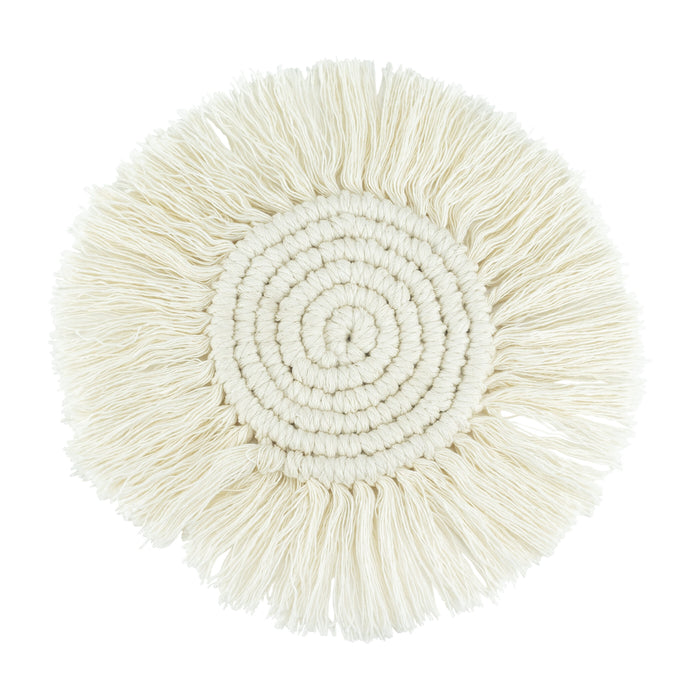 Krumble onderzetter macramé - Katoen - 18 cm