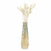 QUVIO Glazen vaas - 6 x 22 cm (dxh) - Geel/Blauw