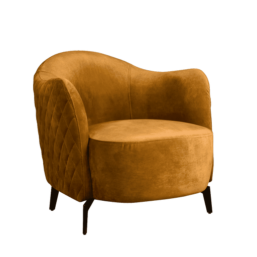 Tower Living Fauteuil Bondo - Goud - Velvet