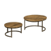RENEW Salontafel Holly, Set van 2, Mangohout - Naturel - Rond