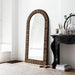 DTP Home Spiegel Slats Teakhout, 200 x 100cm - Bruin - Japandi