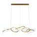 Richmond Hanglamp Flyn LED 125cm - Brushed Gold