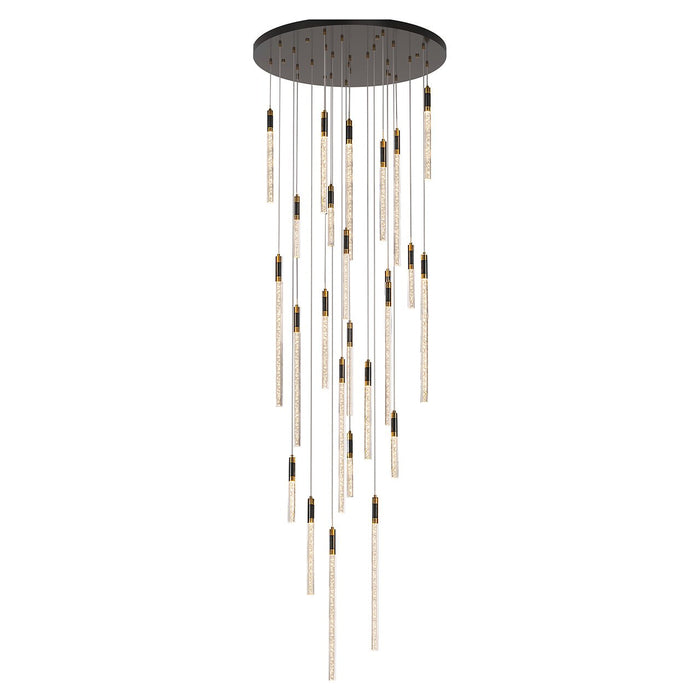 Richmond Hanglamp / Videlamp Crosley LED, 25-lamps, ø120cm - Zwart